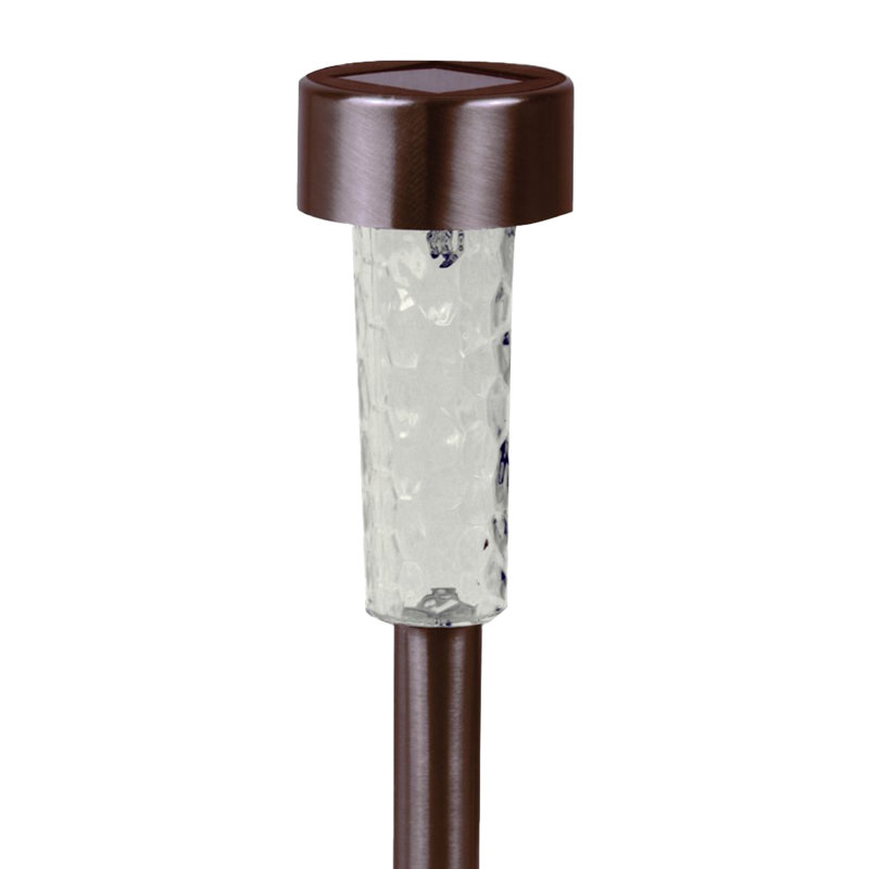 Bronze Low Voltage Solar Powered Integrated LED Metal Pathway Light Pack
