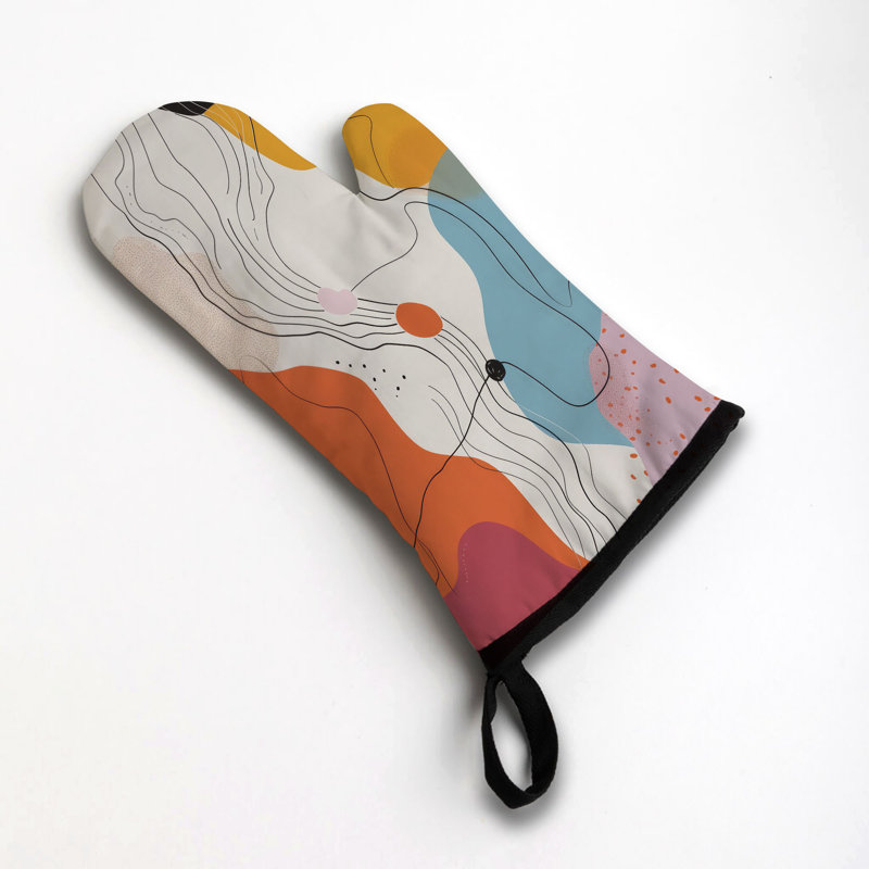 Gentle Leaves Oven Mitt Cotton Twill