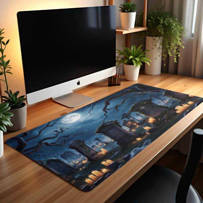 Polyester Desk Pad, 14.4x12.1