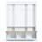 Elegant App Controlled Led Light Hall Tree With 9 Hooks, Roman Column Design Natural Storage Bench With 3 Large Cabinets, Farmhouse Entryway Organizer With Shelves For Hallway-748876450