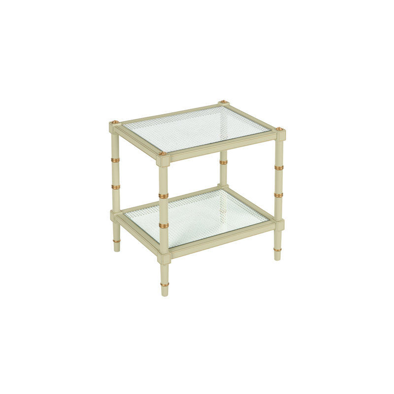 Conner Cane End Table, Grass Green