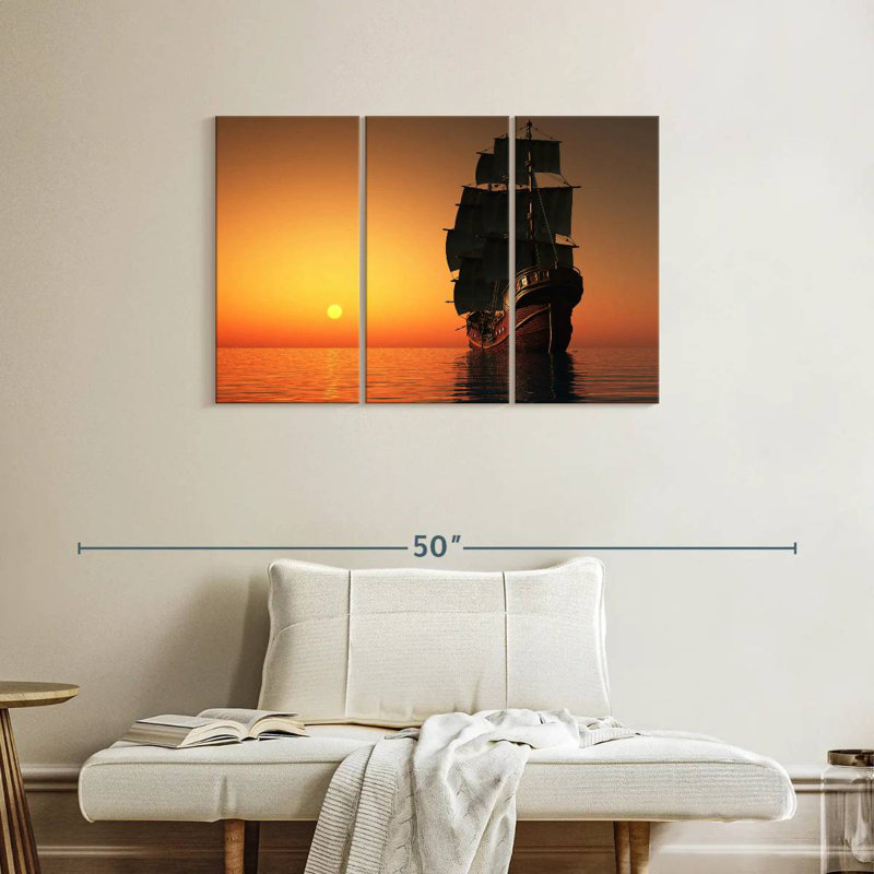 Mehar Old Merchant Ship, 24" H x 38" W
