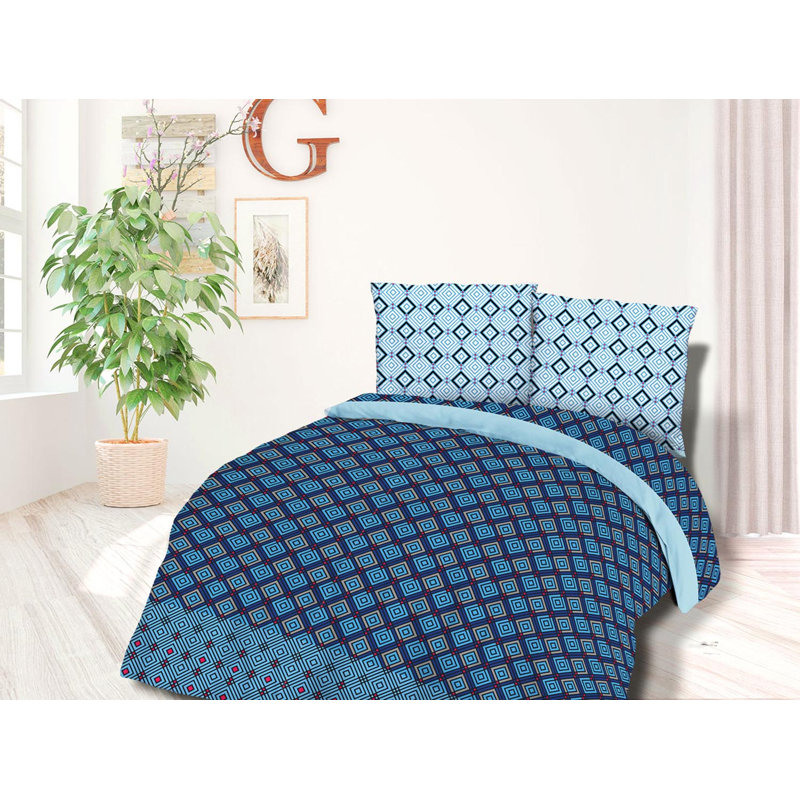 Cotton Duvet Cover Set with Pillow Shams