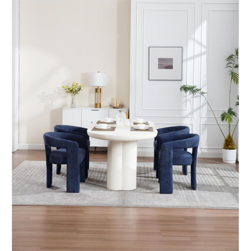 Ensemble de 2 chaises de salle à manger, Bleu