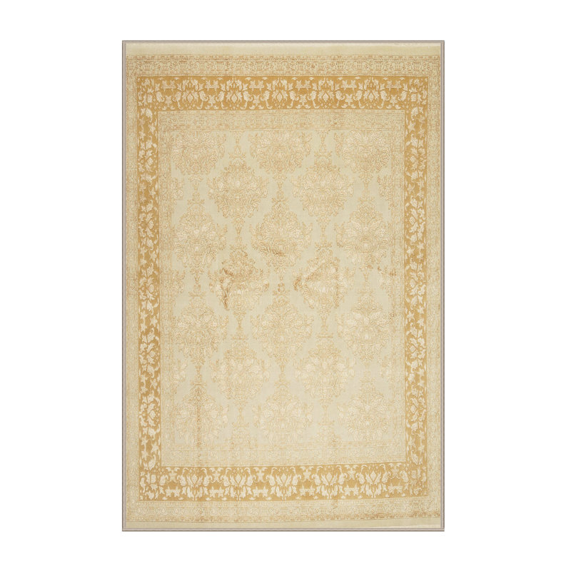 Surface beige contemporaine tapis, Rectangle 5 pi x 7 pi