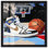 «Basketball Court Blues Shadowbox Print Sneaker» par Art Remedy