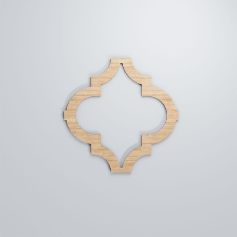 Panneaux muraux en bois Marrakech, Noyer, H 7 3/8 po x l 7 3/8 po x P 1/4 po