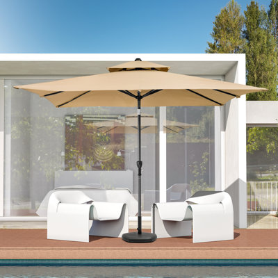 Parasol de marché rectangulaire sans base lestée 9 x 5 pi Lyndon