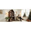 Bureau d'artisanat pliant avec tablettes de rangement-22156483