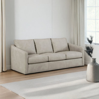  Miladie 84'' Genuine Leather Sofa