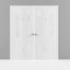 Porte coulissante double en verre givré Lucia-87389678