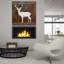  «Deer 2» par Erin Clark, art mural en verre acrylique, 12 po x 12 po-1412897420