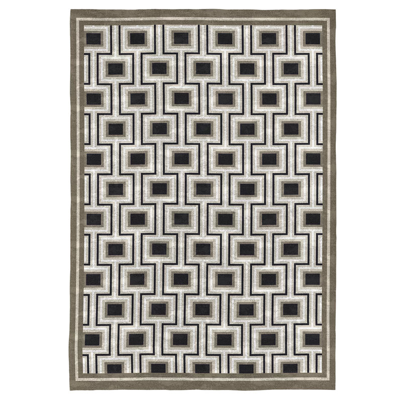 Geometric Area Rug, Rectangle 200 x 290cm
