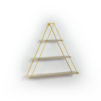 Étagère triangulaire suspendue murale en métal Moset