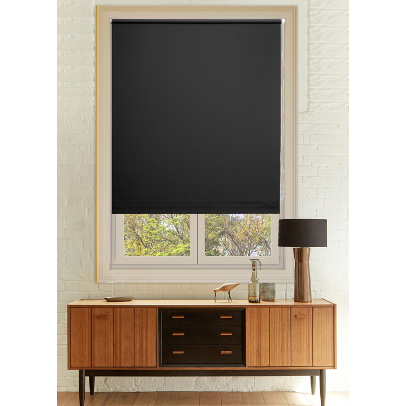 Roller Blind, 60cm W x 160cm L, Black
