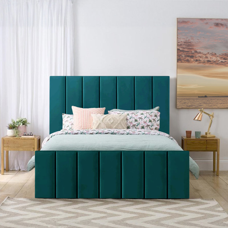 Judsonia Upholstered Ottoman Storage Bed, UK Double - DE 135 x 190 cm, Mallard