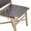 Chaise d'appoint à dossier bas en naturel