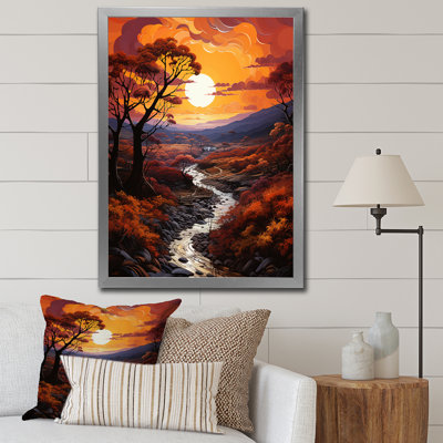 Bei Sunset Sunset Reverie Pastoral II sur toile