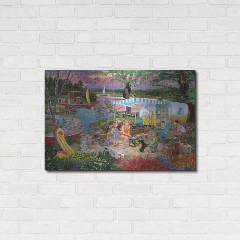 "Leisure Lake" par Bigelow illustrations, H 24 po x l 36 po