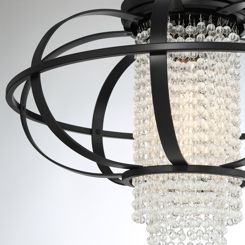 Idlewild 1-Light Ceiling Light in Matte Black, Matte Black