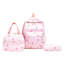 Ensemble de trois sacs à main pour femmes avec nœud papillon, grande capacité et polyvalent, comprenant un sac à dos, un sac à bandoulière et un cabas.-713414788