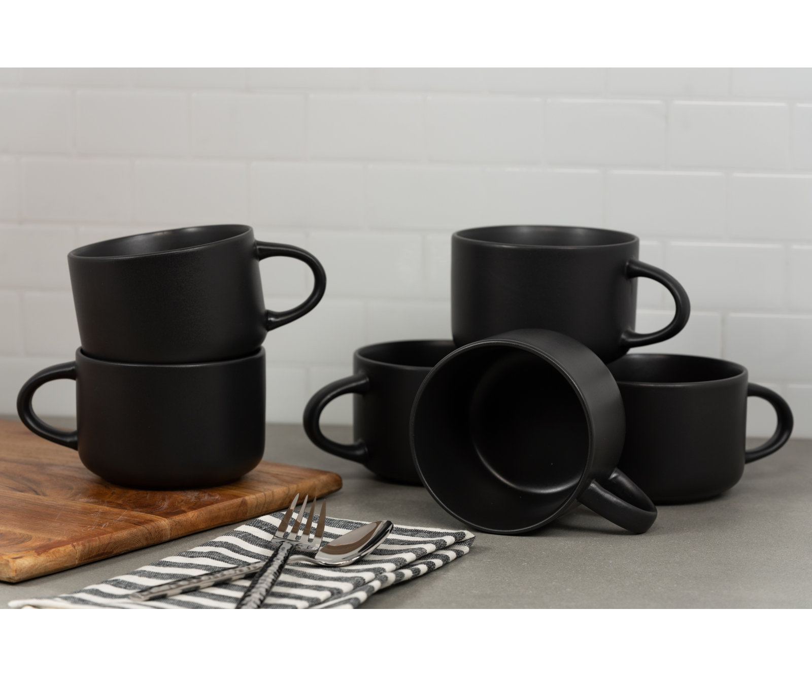Wazee Matte Mug, Black
