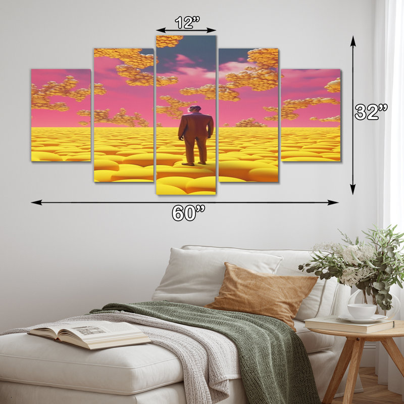 Kayson - Abstract Landscape Wall Decor - 5 Panels