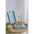 16X13X2" Decorative Rectangle Tray With Blue And White Capiz Design