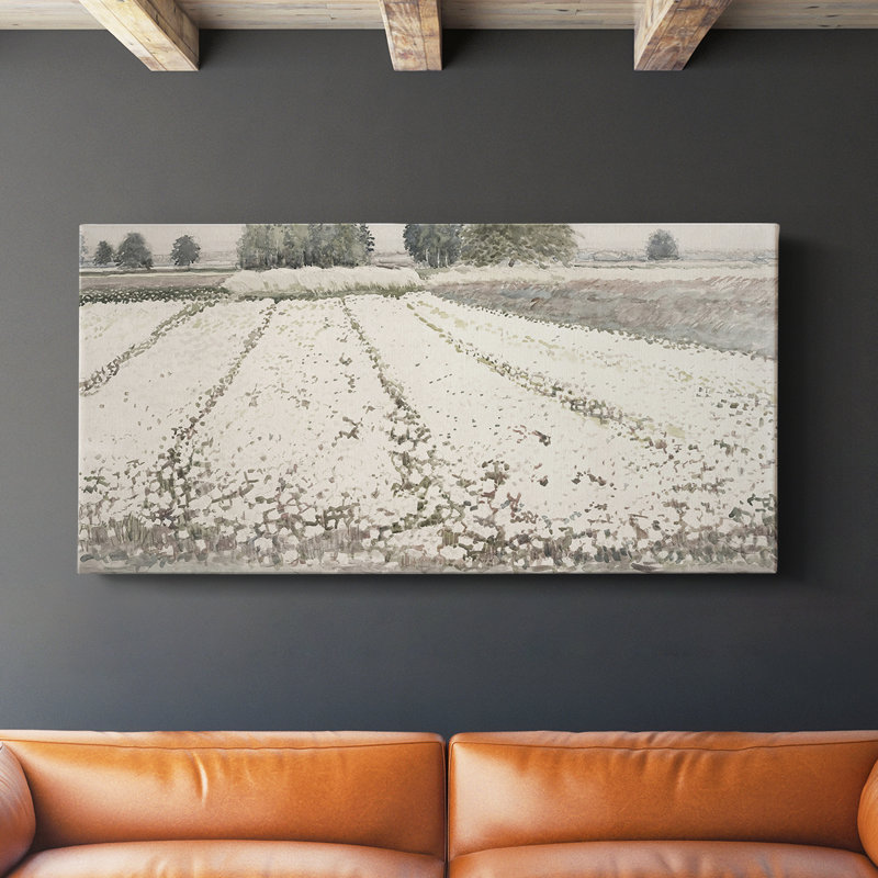 Paysage, série CC CCXXIV, toile tendue avec châssis, prête à être accrochée, H 16 po x l 32 po