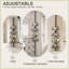 Tension Pole Corner Shower Caddy With 4 Adjustable Baskets-1082294273