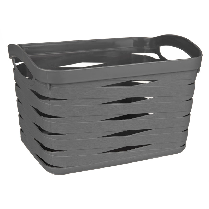 LIVIVO Plastic Decorative Basket, 17cm H x 26cm W x 18cm D