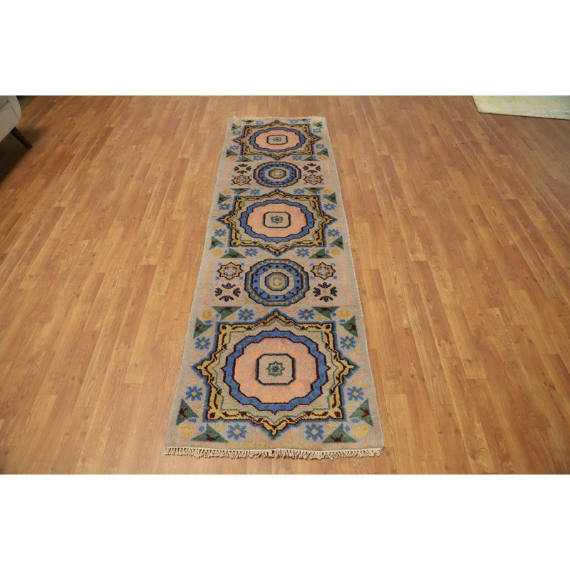 Tapis de couloir géométrique Kazak