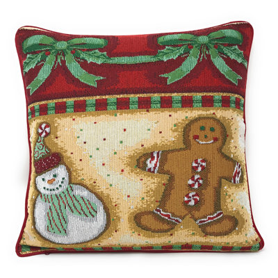  Gingerbread Throw Pillow Cover