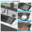 33" Undermount Waterfall Gunmetal Black Kitchen Sink - 33 X 16.72 X 10 Inch Single Bowl 16 Gauge Stainless Steel Ledge Workstation Kitchen Sinks With Pull-Down Faucet & Cup Washer-123833722