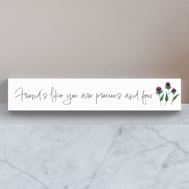 Kana Landscape & Nature Decorative Plaque / Box Sign, White