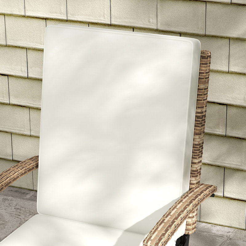 Eliot 70cm Long Reclining Single Chaise with Cushions