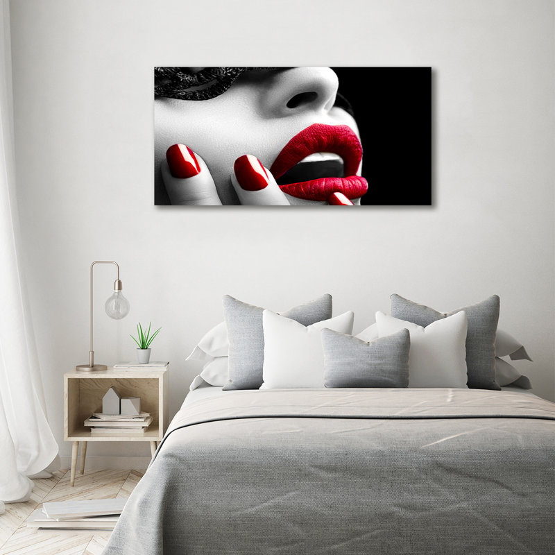 Lace Mask - Wrapped Canvas Print
