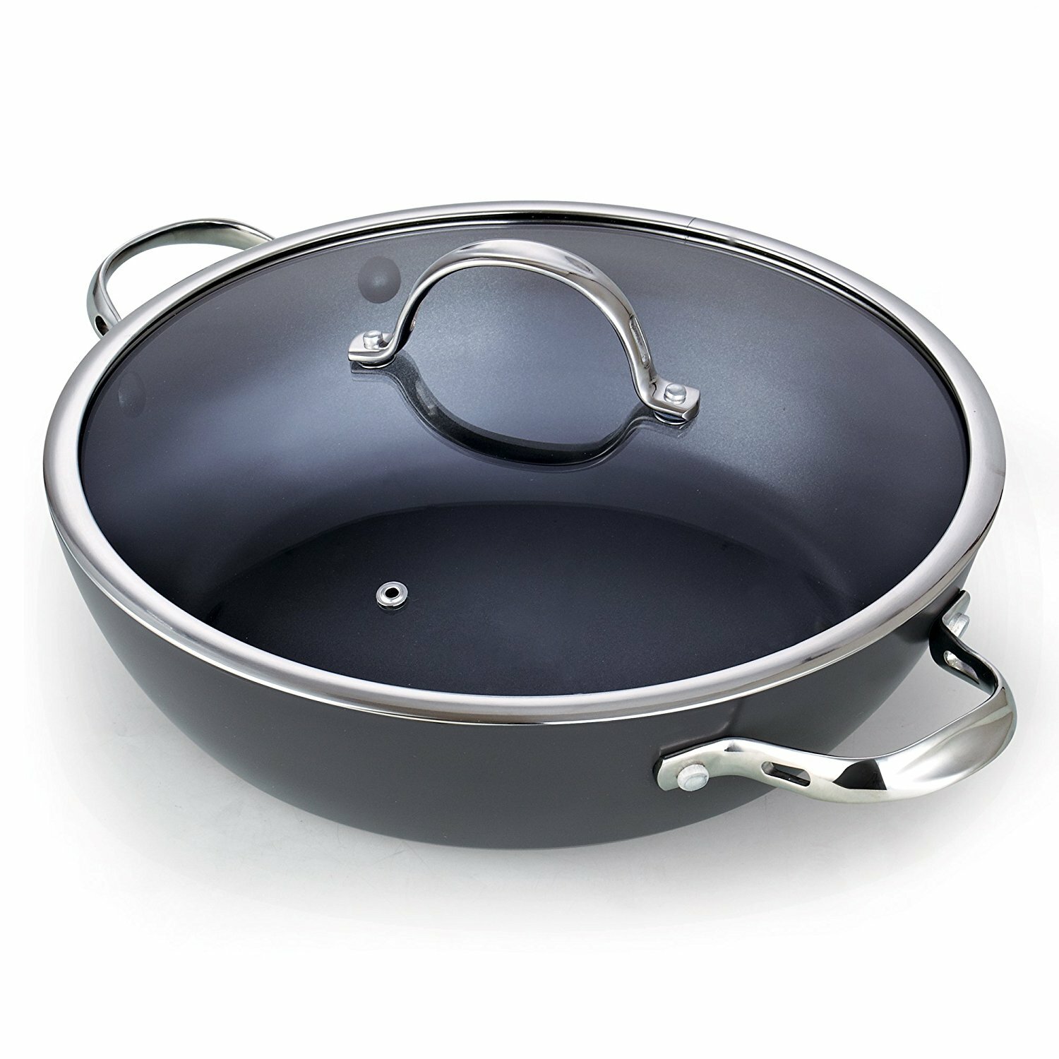 Cooks Standard Classic 5 Quart/11 Stainless Steel Deep Saute Pan with Lid