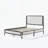 Platform Bed with Boucle fabric Headboard-647358830
