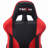 Creationstry Adjustable Reclining Ergonomic Faux Leather Swiveling PC & Racing Game Chair in Red