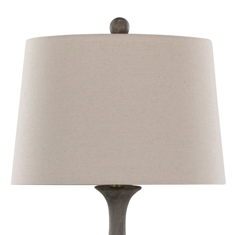 Lampe de table en polyrésine Farmhouse, Gris