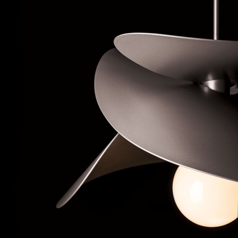 Hibiscus 1 - Bulb 12.9" H Outdoor Pendant, Coastal Dark Smoke, Multiple: 15.5" - 45.5"