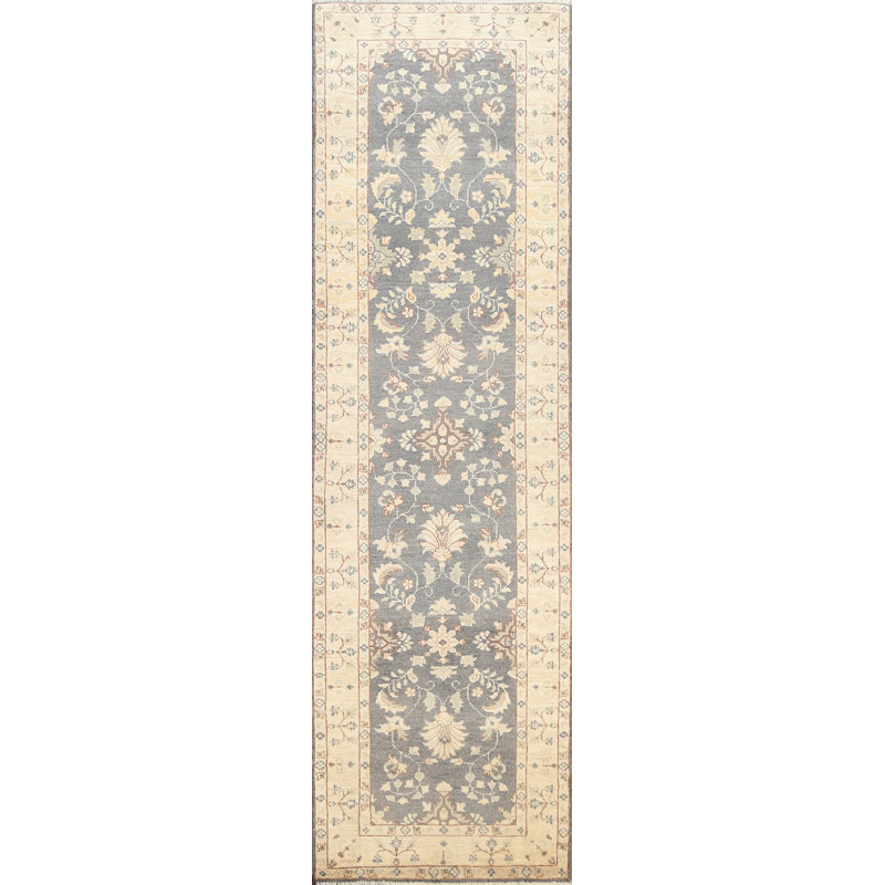 Tapis de couloir unique en laine noué à la main 2 pi 7 po x 9 pi 8 po New Age Johnclif