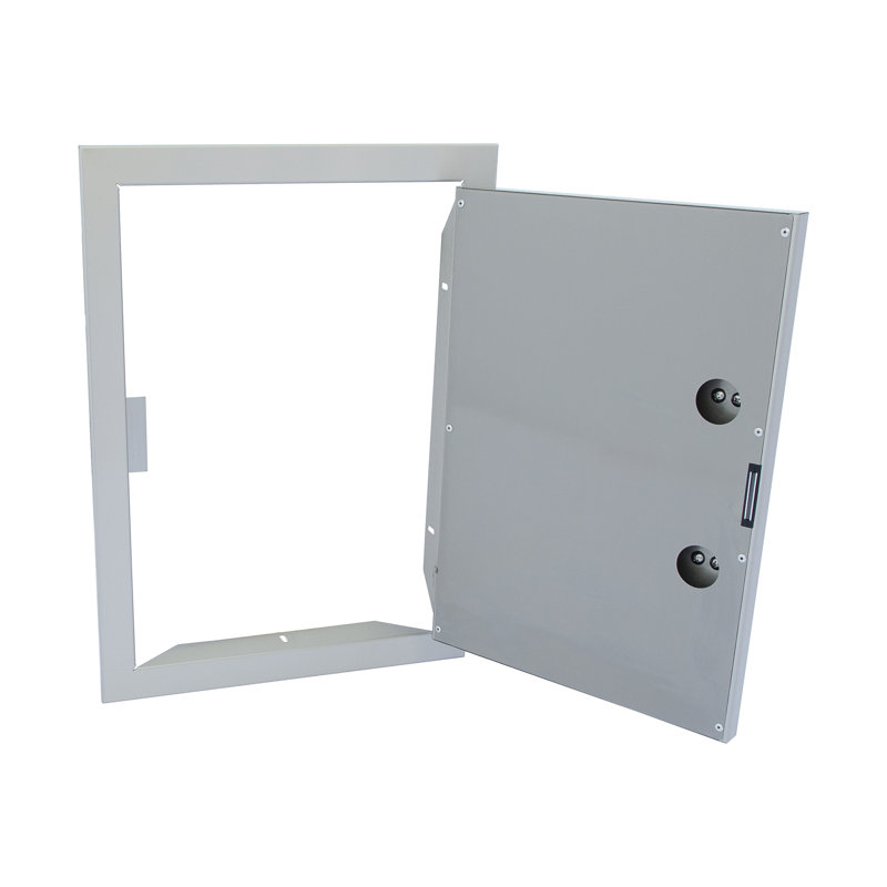 Porte 26 po en acier inoxydable, H 26 po x l 26 po x P 19 po