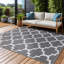 Tapis intérieur / extérieur gris / blanc cassé Aldo-1501987336