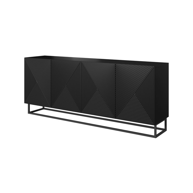 Mehrunisha 200cm Sideboard, Black