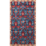 Classic Hand Knotted Silk Oriental Area Rug