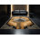 Tapis oriental brun classique et beige lavable à la machine Temple Parez Borobudur