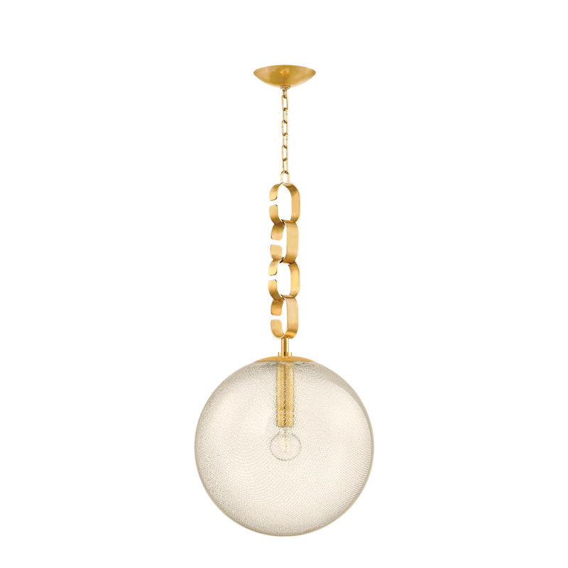 Luminaire suspendu 1 lumière Nessa, H 34,75 po x l 17,75 po x P 17,75 po