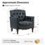 Fauteuil en cuir capitonné Annja-79522926